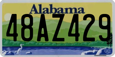AL license plate 48AZ429