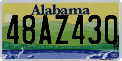 AL license plate 48AZ430