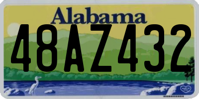 AL license plate 48AZ432