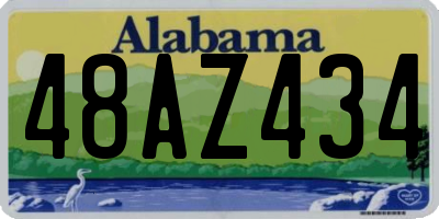 AL license plate 48AZ434