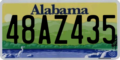 AL license plate 48AZ435