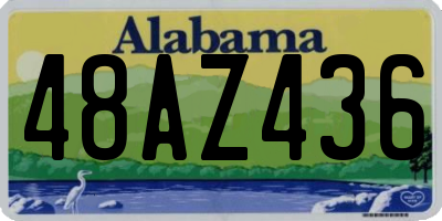 AL license plate 48AZ436