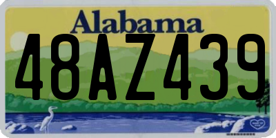 AL license plate 48AZ439