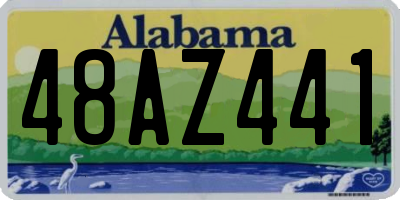 AL license plate 48AZ441