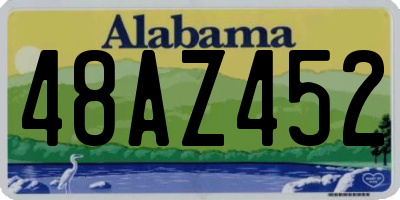 AL license plate 48AZ452