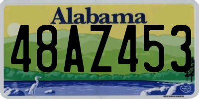 AL license plate 48AZ453