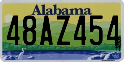 AL license plate 48AZ454