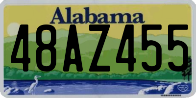 AL license plate 48AZ455