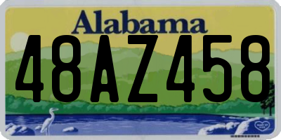 AL license plate 48AZ458