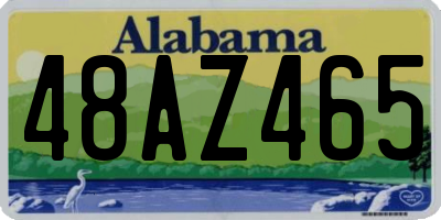AL license plate 48AZ465