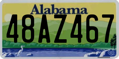 AL license plate 48AZ467