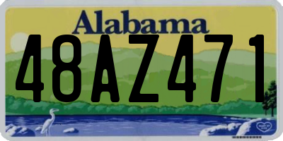 AL license plate 48AZ471