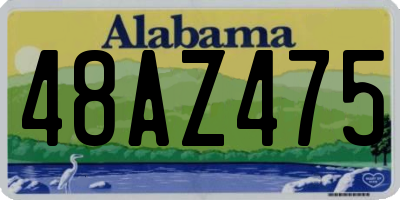 AL license plate 48AZ475