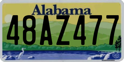 AL license plate 48AZ477