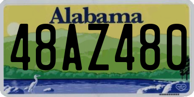 AL license plate 48AZ480