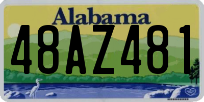AL license plate 48AZ481