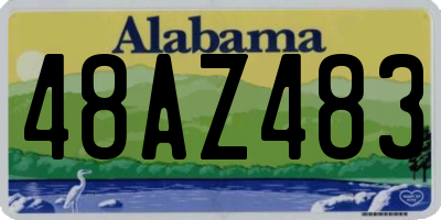AL license plate 48AZ483