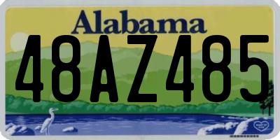 AL license plate 48AZ485