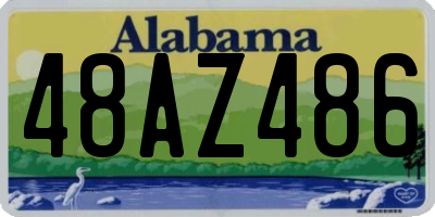 AL license plate 48AZ486