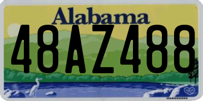 AL license plate 48AZ488