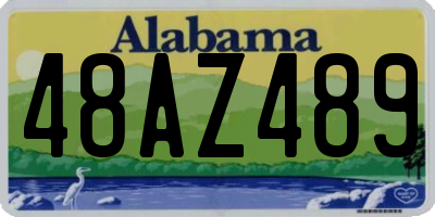 AL license plate 48AZ489