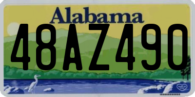 AL license plate 48AZ490