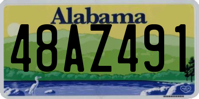 AL license plate 48AZ491