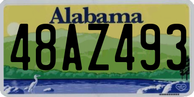 AL license plate 48AZ493