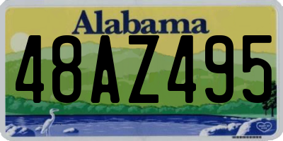 AL license plate 48AZ495