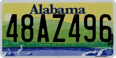 AL license plate 48AZ496