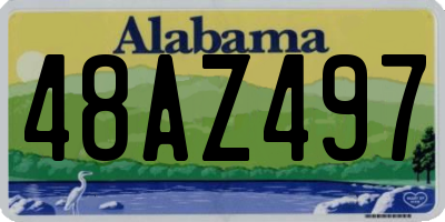 AL license plate 48AZ497