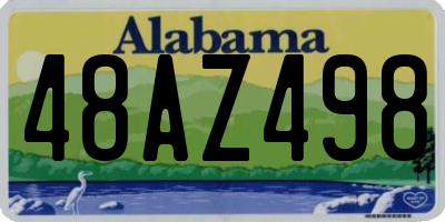 AL license plate 48AZ498