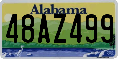 AL license plate 48AZ499