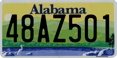 AL license plate 48AZ501