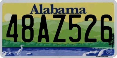 AL license plate 48AZ526