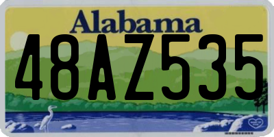 AL license plate 48AZ535