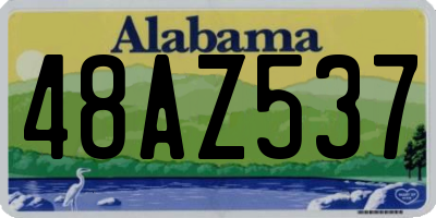 AL license plate 48AZ537
