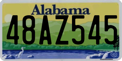 AL license plate 48AZ545