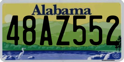 AL license plate 48AZ552