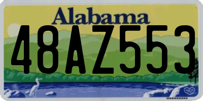 AL license plate 48AZ553