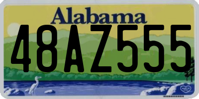 AL license plate 48AZ555