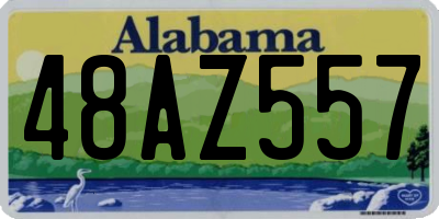 AL license plate 48AZ557