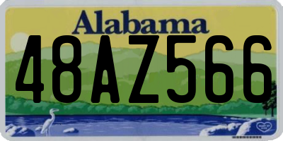 AL license plate 48AZ566
