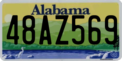 AL license plate 48AZ569