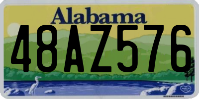 AL license plate 48AZ576