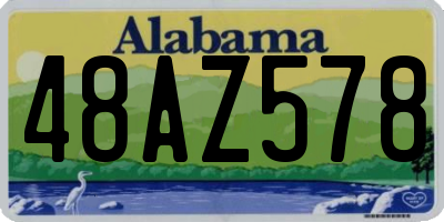 AL license plate 48AZ578