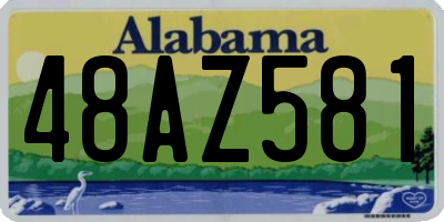 AL license plate 48AZ581