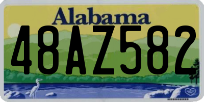 AL license plate 48AZ582