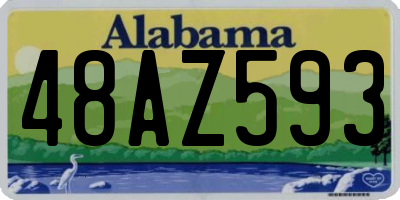AL license plate 48AZ593