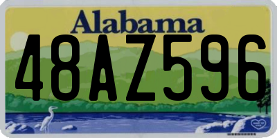 AL license plate 48AZ596